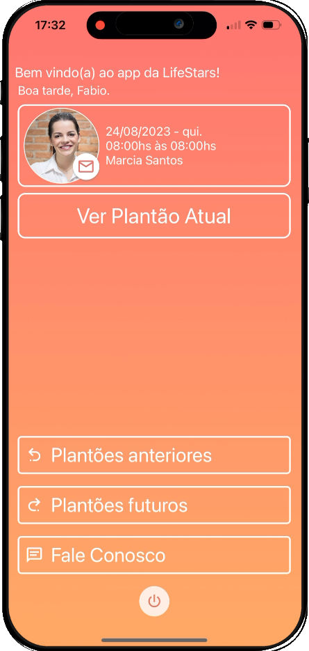 Aplicativo LifeStars para acompanhamento de plantões
